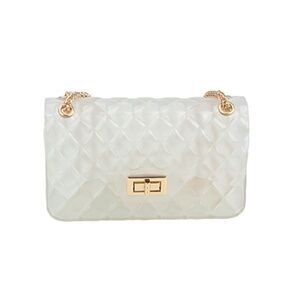 Diamond Pattern Clear Jelly Bag